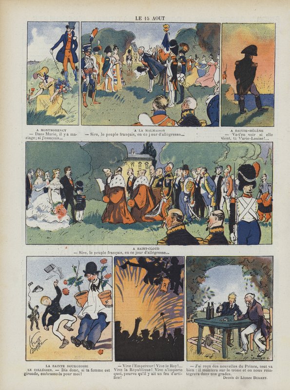 15. August. Illustration für Le Rire von Leonce Burret