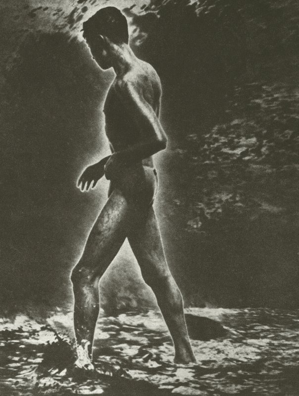 Junge und Welle von Lionel Wendt