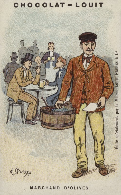Olivenhändler von Louis Borgex