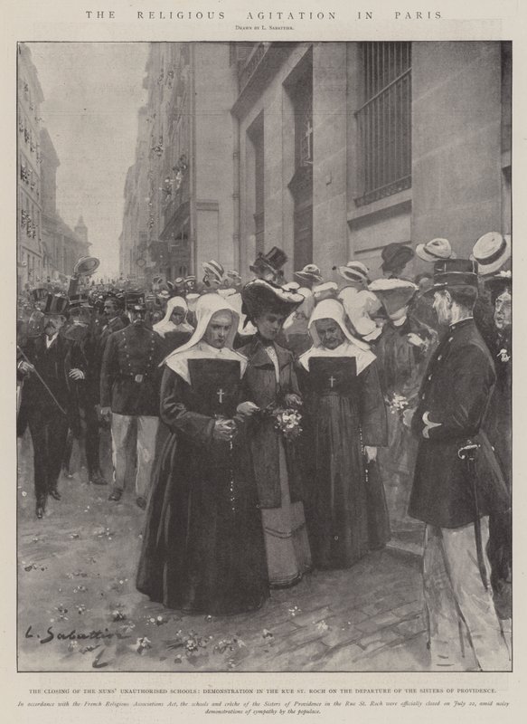 Die religiöse Agitation in Paris von Louis Remy Sabattier