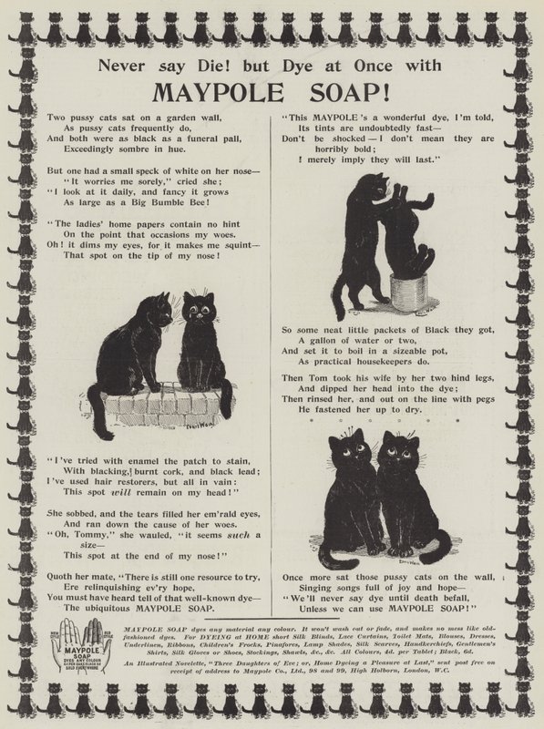 Werbung, Maypole-Seife von Louis Wain