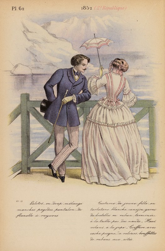 Französische Mode: 1852, 2. Republik von Louis Colas