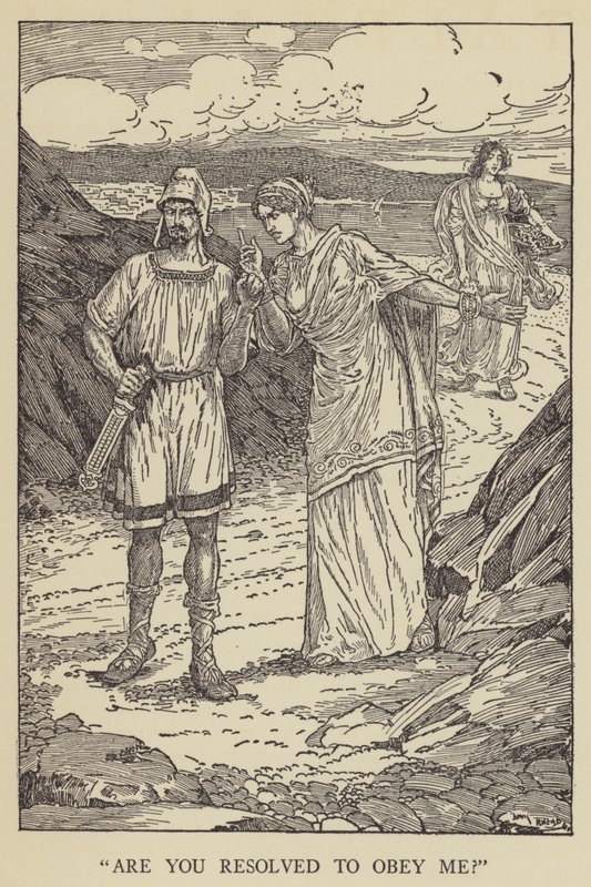 Sind Sie entschlossen, mir zu gehorchen? von Louis John Rhead