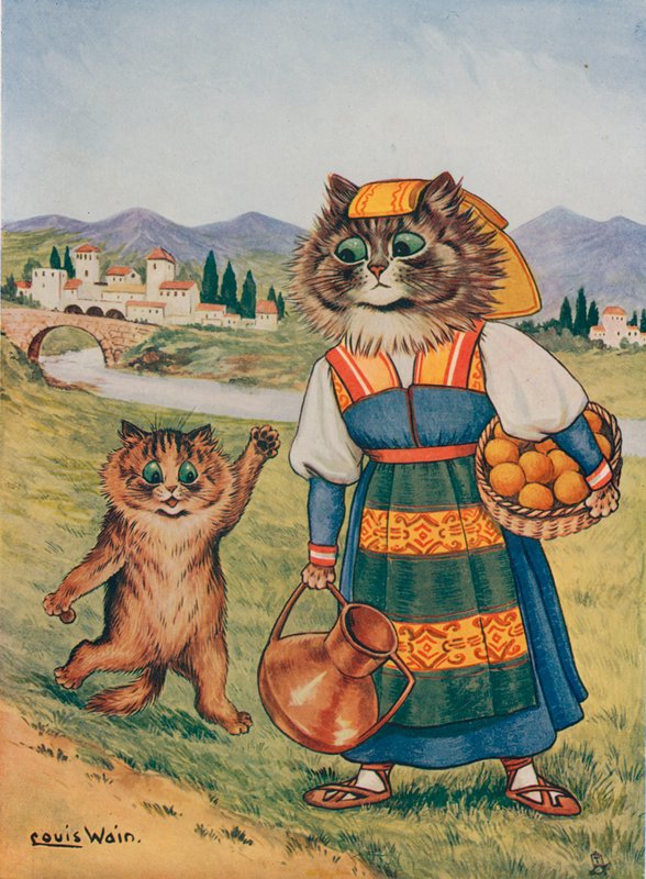 Bitte, ich möchte eine Orange von Louis Wain