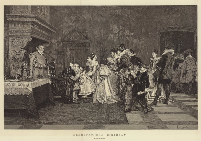 Großvaters Geburtstag von Alexandre Louis Leloir
