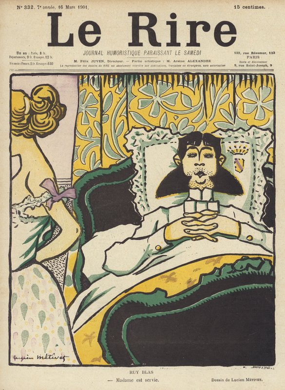 Ruy Blas, Illustration für Le Rire von Lucien Metivet