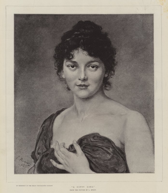 Ein Zigeunermädchen von Ludwig Knaus