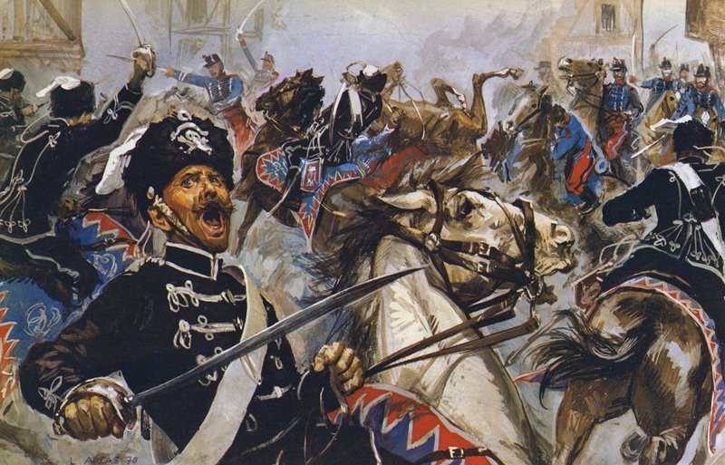 Deutsche Schwarze Husaren von Luis Arcas Brauner