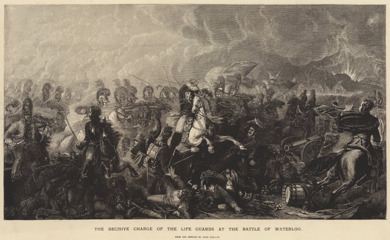 Der entscheidende Angriff der Life Guards in der Schlacht von Waterloo von Luke Clennell