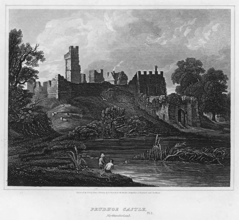 Prudhoe Castle, Northumberland von Luke (after) Clennell