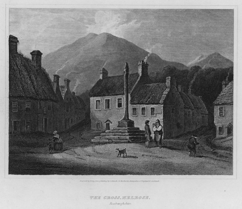 Das Kreuz, Melrose, Roxburghshire von Luke (after) Clennell