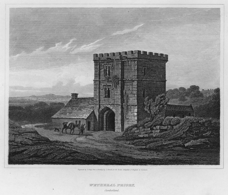 Wetheral Priory, Cumberland (Gravur) von Luke (after) Clennell