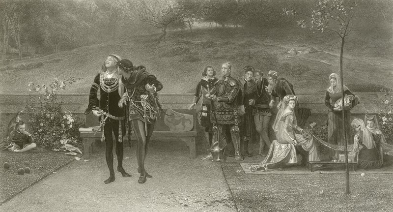 Edward II und Piers Gaveston von Marcus Stone