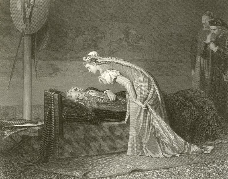 Lear und Cordelia von Marcus Stone