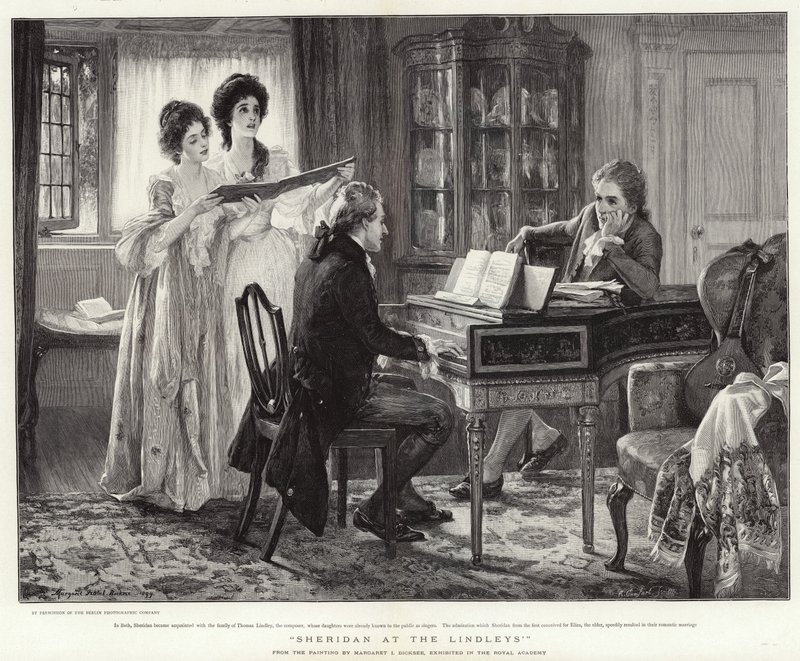 Sheridan bei den Lindleys von Margaret Isabel Dicksee
