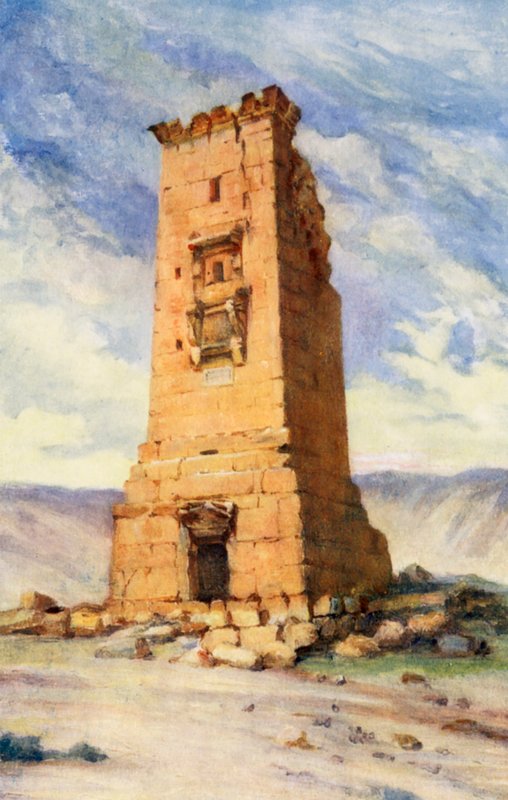 Ein Grabturm, Palmyra von Margaret Thomas