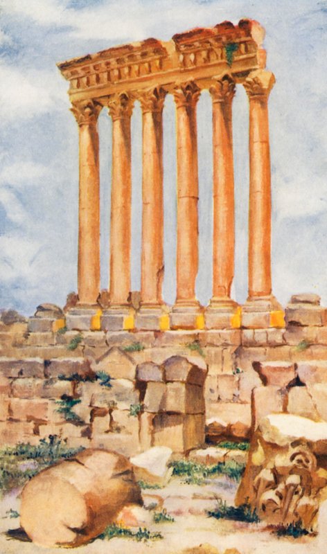 Der Tempel des Jupiter, Baalbek von Margaret Thomas
