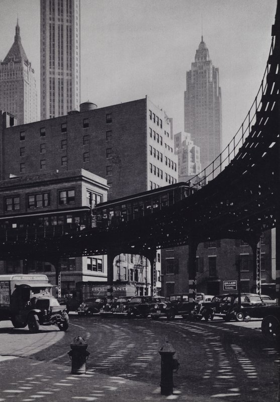 Manhattan: Coenties Slip, Hochbahn von Mario Bucovich