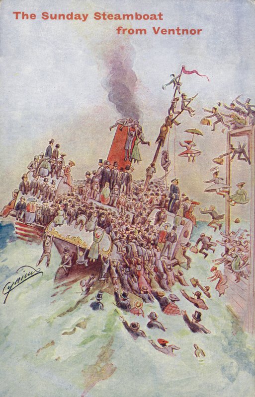 Der Sonntagsdampfer von Ventnor, Isle of Wight von Martin Cynicus Anderson