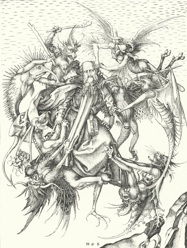 Versuchung des heiligen Antonius von Martin (after) Schongauer