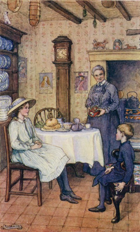 Szene aus Der Langsame Wagen, von Edward Verrall Lucas von Mary V. Wheelhouse