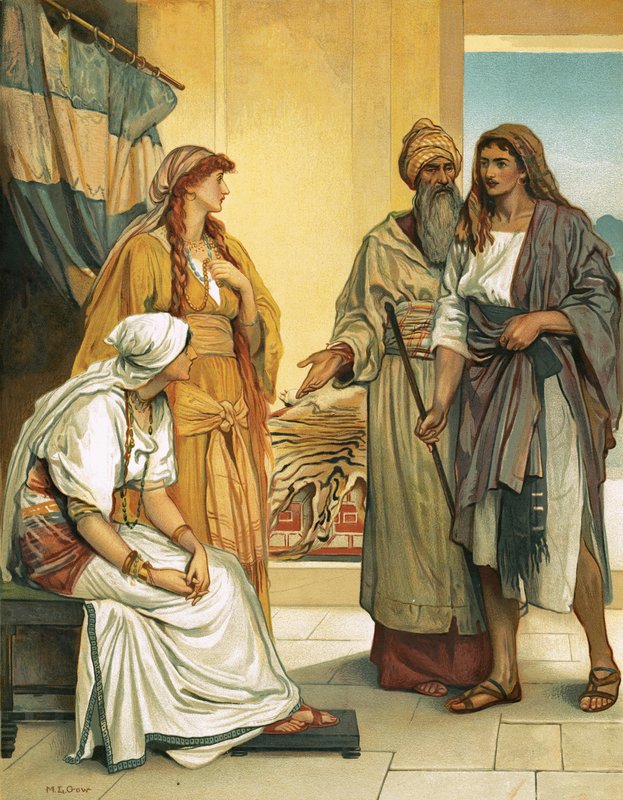 Jakob im Haus von Laban von Mary L. Gow