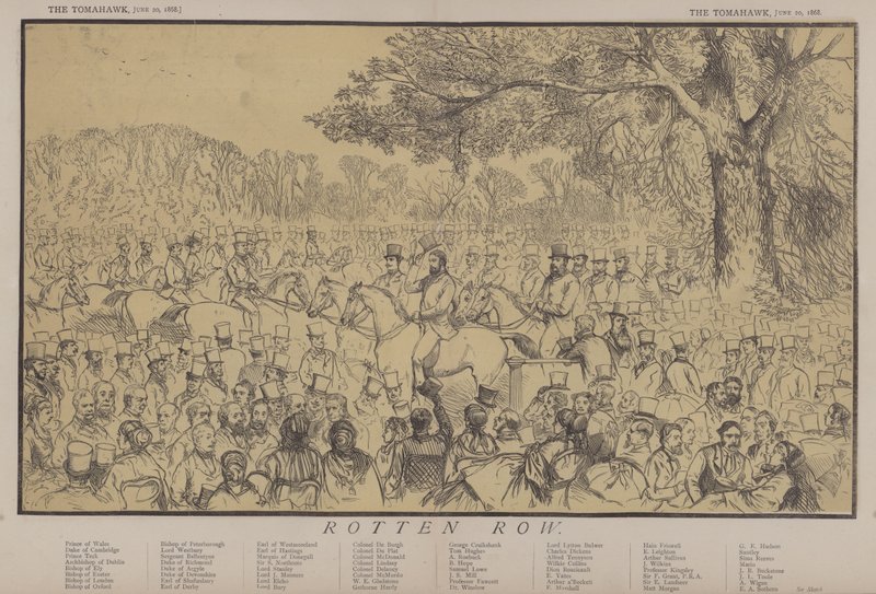 Rotten Row (Farblithografie) von Matthew