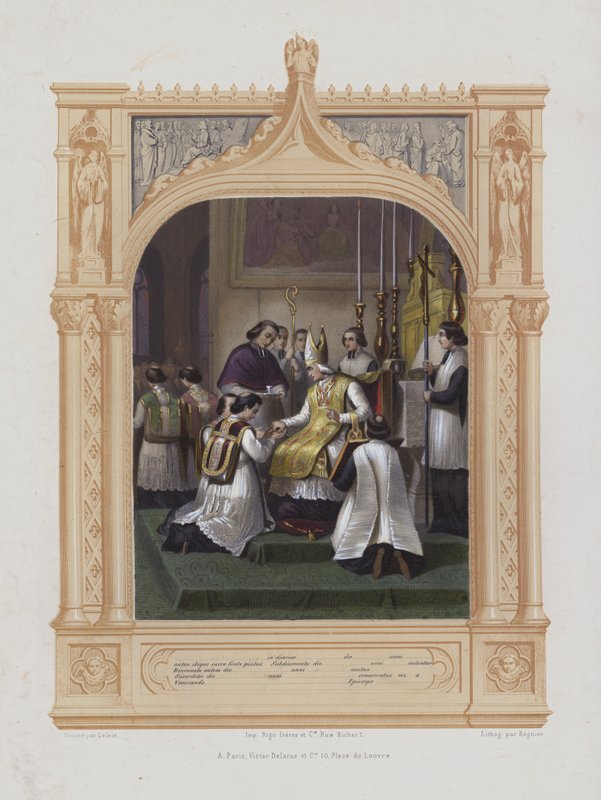 Eintritt in die heiligen Weihen von Maurice Leloir