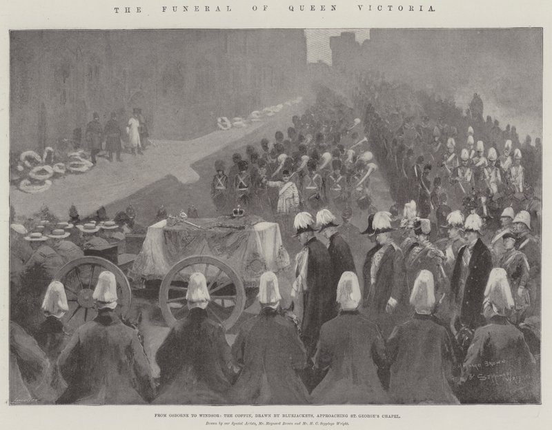Das Begräbnis von Königin Victoria von Maynard Brown