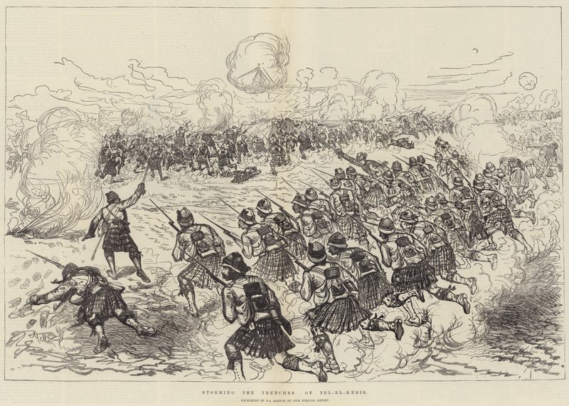 Sturm auf die Schützengräben von Tel-el-Kebir von Melton Prior