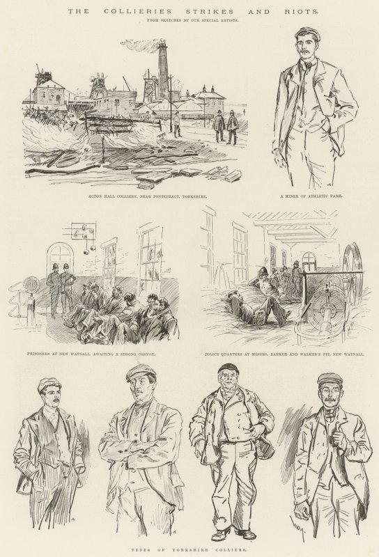Die Streiks und Unruhen in den Kohlenbergwerken von Melton Prior