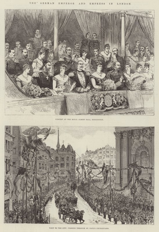 Der deutsche Kaiser und die Kaiserin in London von Melton Prior