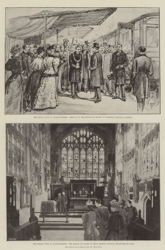Der königliche Besuch in Warwickshire von Melton Prior