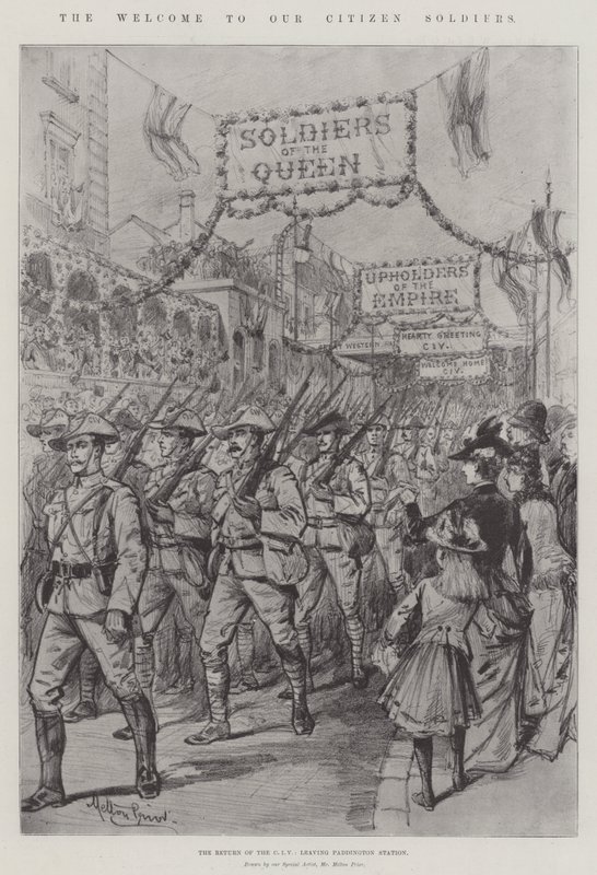 Der Empfang unserer Bürger-Soldaten von Melton Prior