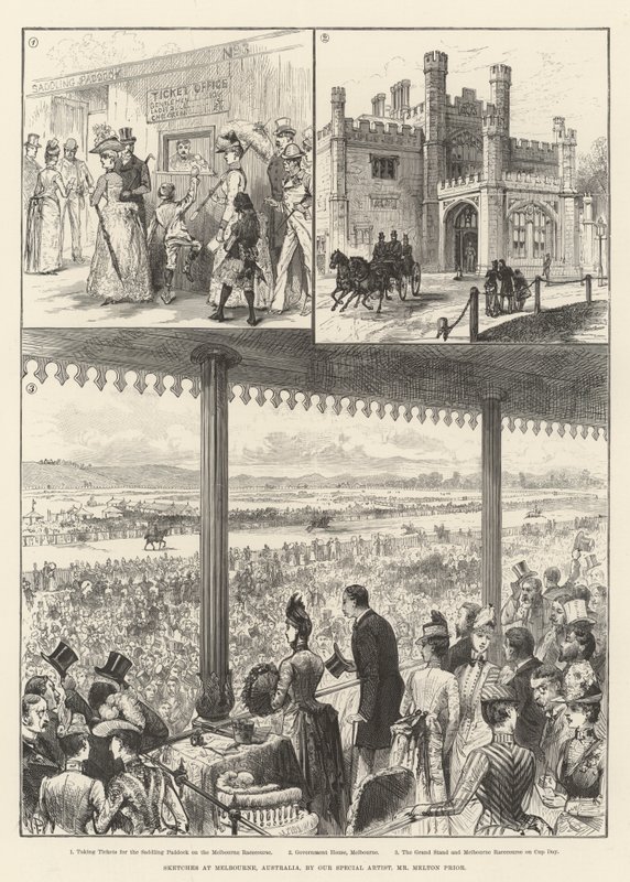 Skizzen in Melbourne, Australien von Melton Prior