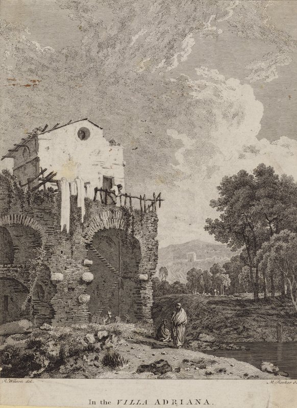 In der Villa Adriana, Italien von Michael 1743 1801 after Rooker