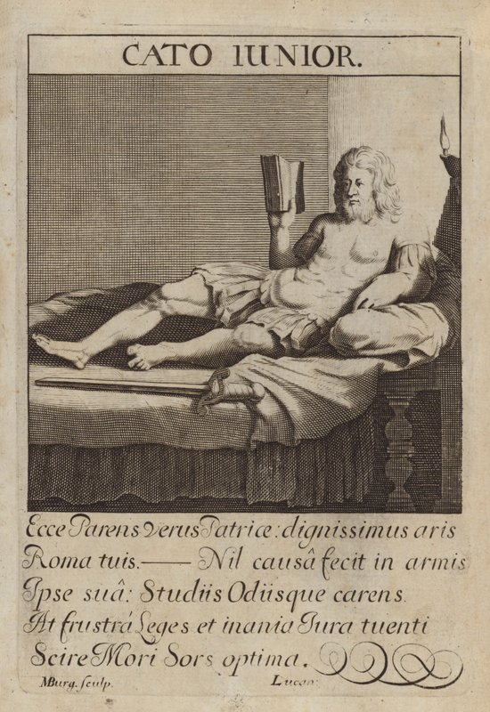 Cato der Jüngere, römischer Staatsmann von Michael Burghers