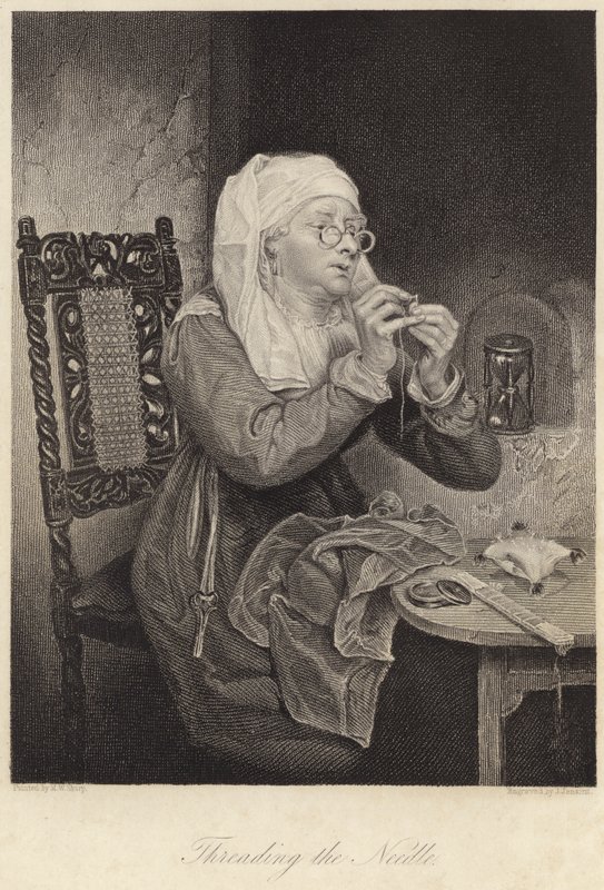 Nadel einfädeln von Michael William (after) Sharp