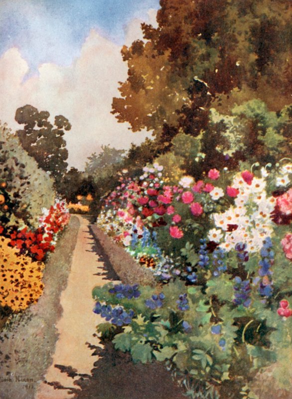 Staudenbeet, Villa Hvidore von Mima Nixon