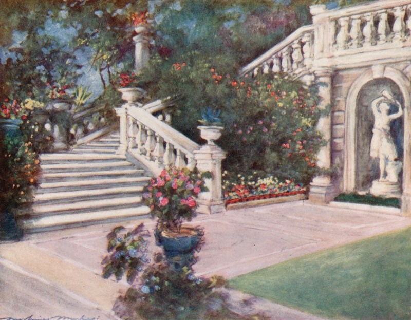 Ein Garten, Rom von Mortimer Ludington Menpes