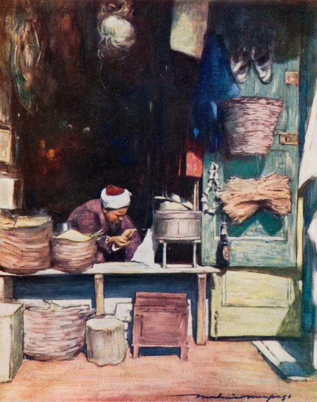 Ein Samenstand, Delhi von Mortimer Ludington Menpes