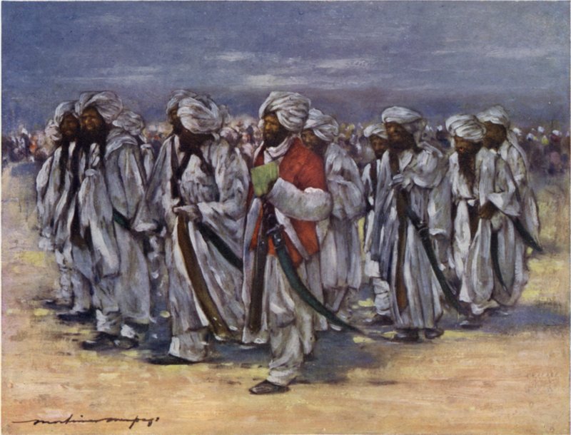 Baluch-Häuptlinge am Durbar-Tag von Mortimer Ludington Menpes