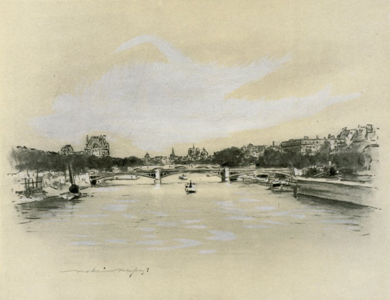 Die Seine in Paris von Mortimer Ludington Menpes