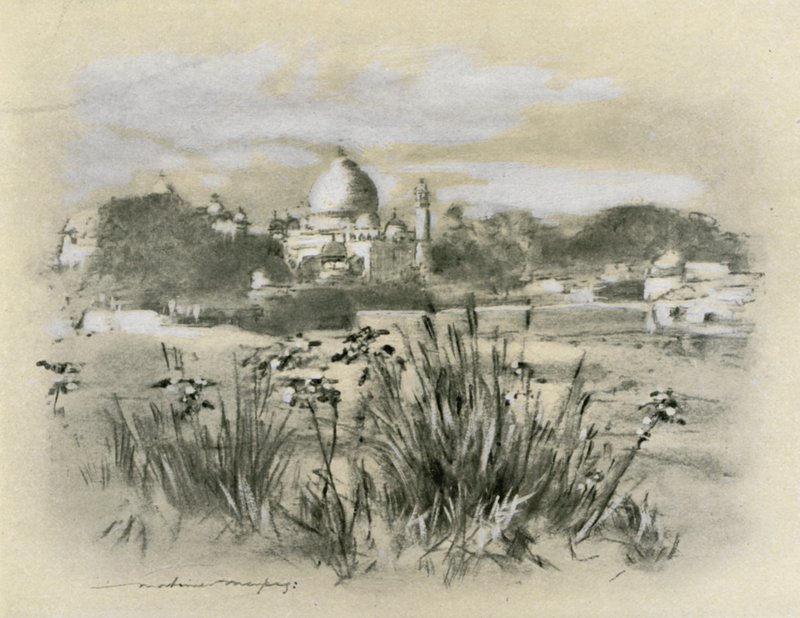 Das Taj in Agra von Mortimer Ludington Menpes