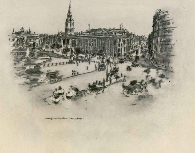 Trafalgar Square von Mortimer Ludington Menpes
