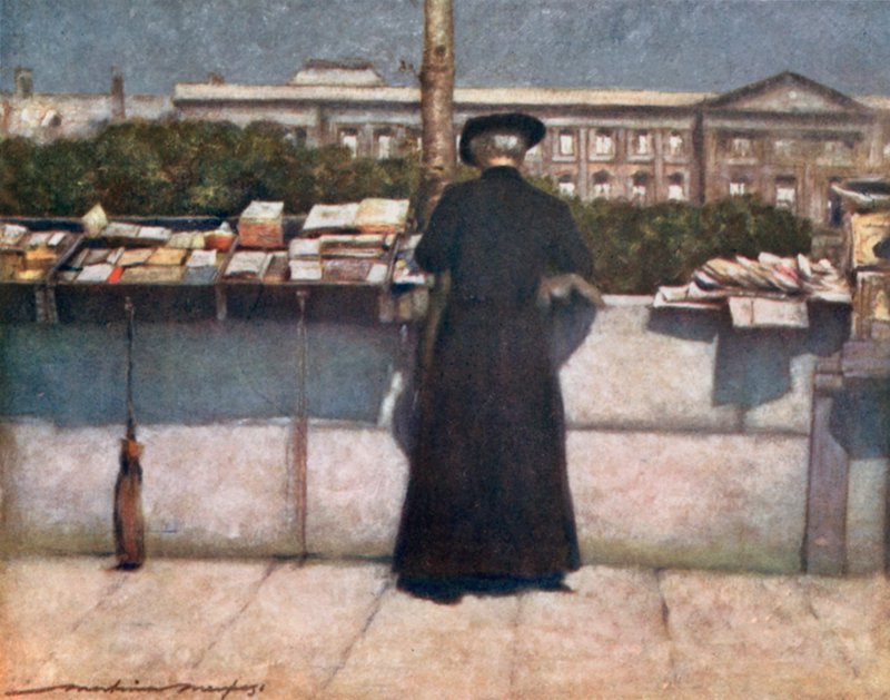 Bücherstand an der Seine von Mortimer Ludington Menpes