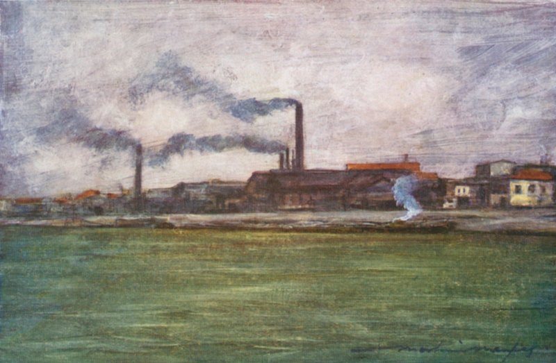 Fabrikschornsteine von Mortimer Ludington Menpes