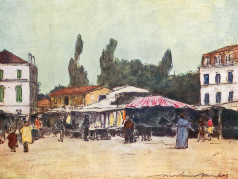 Markt von Neuilly von Mortimer Ludington Menpes