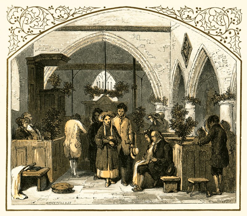 Kirchenschmuck zu Weihnachten von Myles Birket Foster