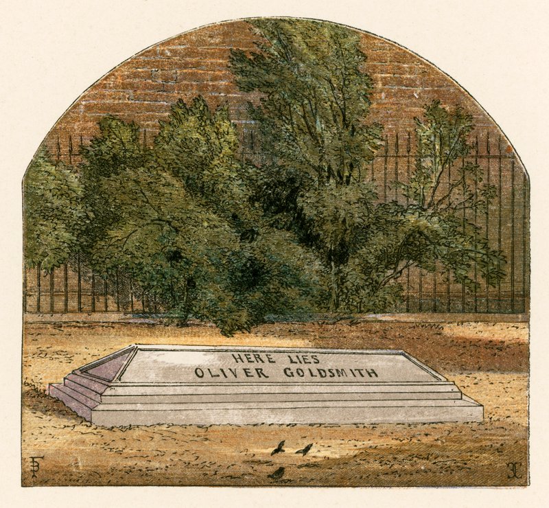 Hier liegt Oliver Goldsmith von Myles Birket Foster